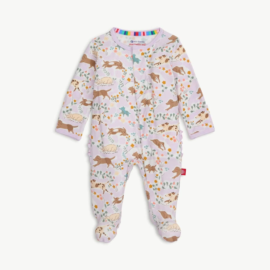 Modal Magnetic Ruffle Footie - Best Fur-End
