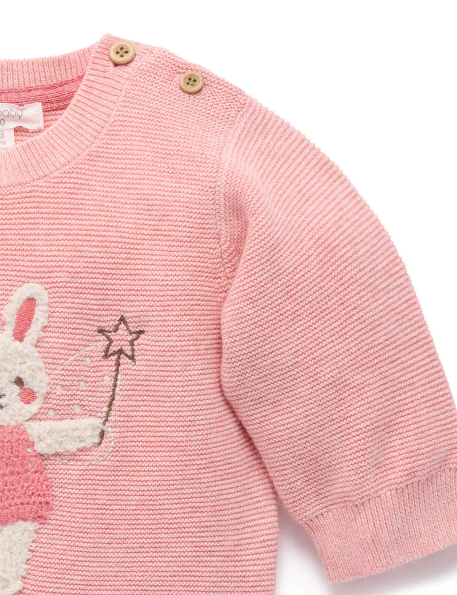 Magical Forest Sweater - Blush Melange