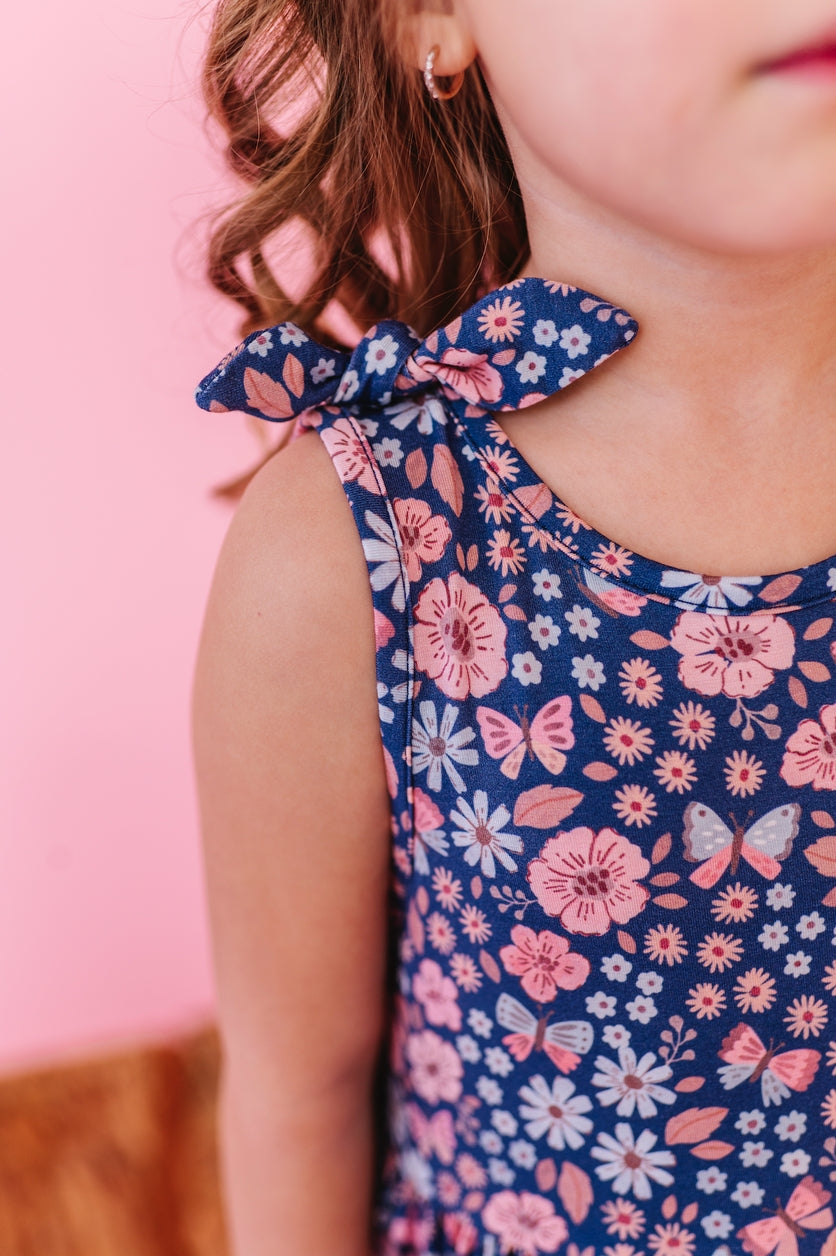 Harper Bow Tie Tank Dress - Mae