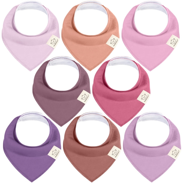 Organic Cotton Bandana Bibs - Lilac