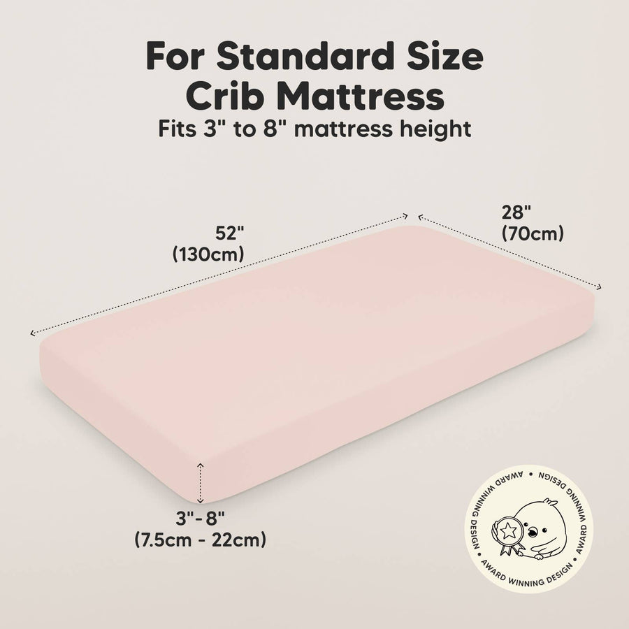 2 Pack Isla Fitted Crib Sheet - Cameo