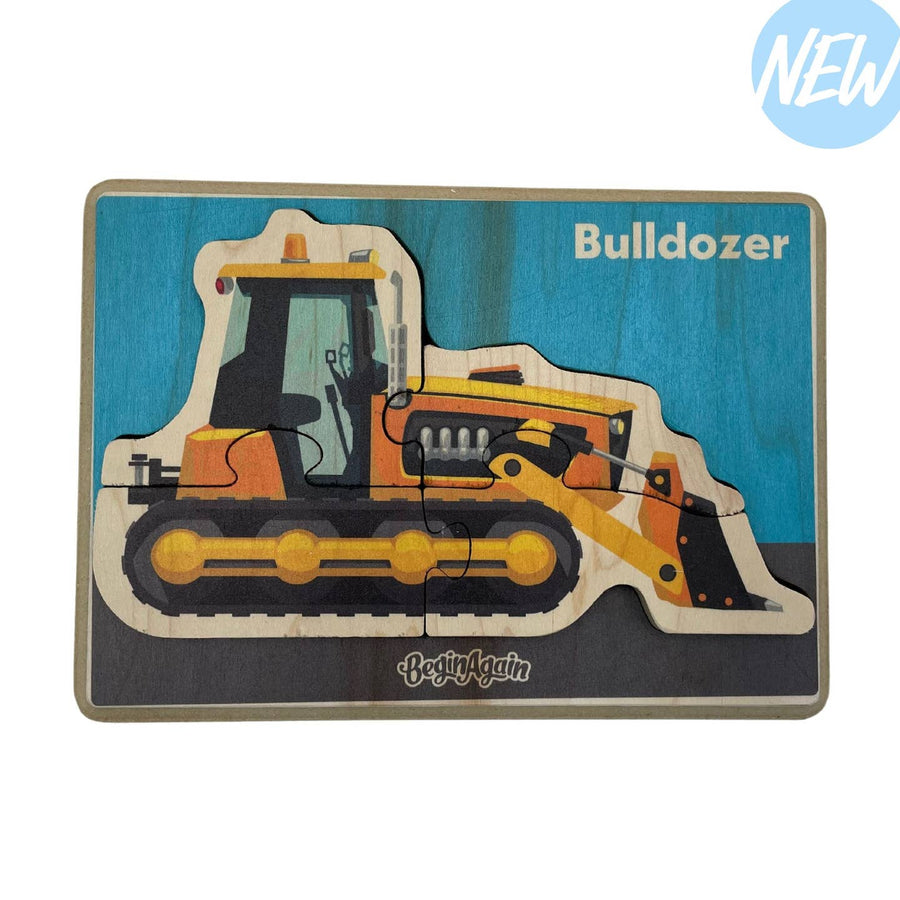 Construction Vehicle Puzzle - Bulldozer