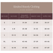 Clea Bamboo Long Sleeve Maternity & Nursing Pajama - Granite