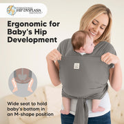 D-Lite Baby Wrap Carrier - Graphite