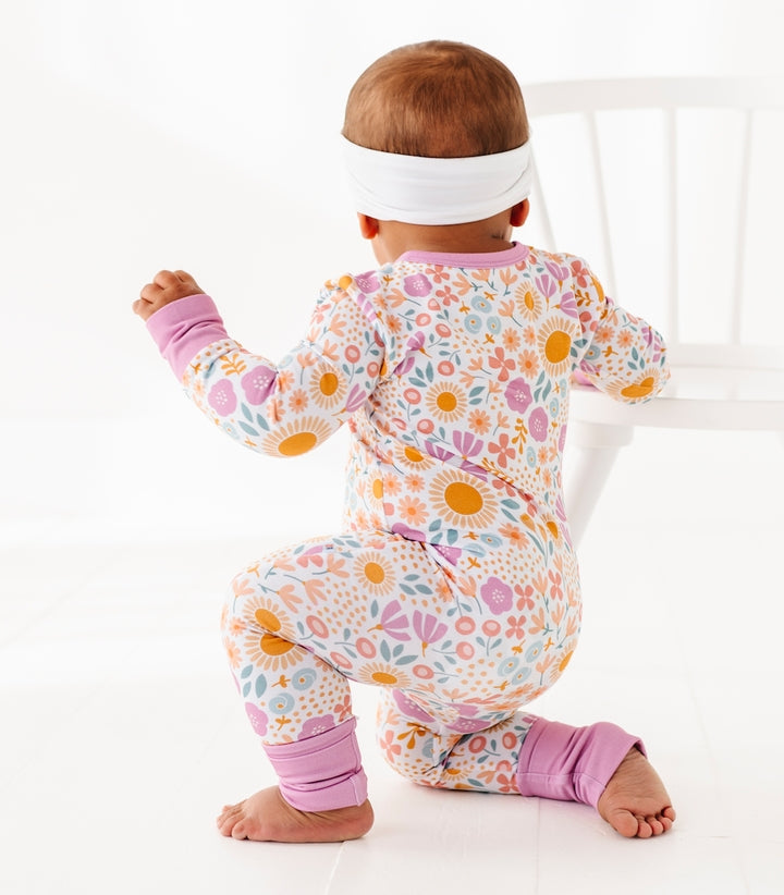 Bamboo Convertible Sleeper - Spring Floral Daisy