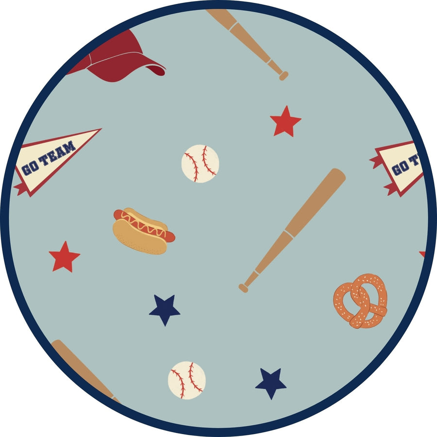 Bamboo Two Piece Long Sleeve Pajamas - Play Ball Baseball