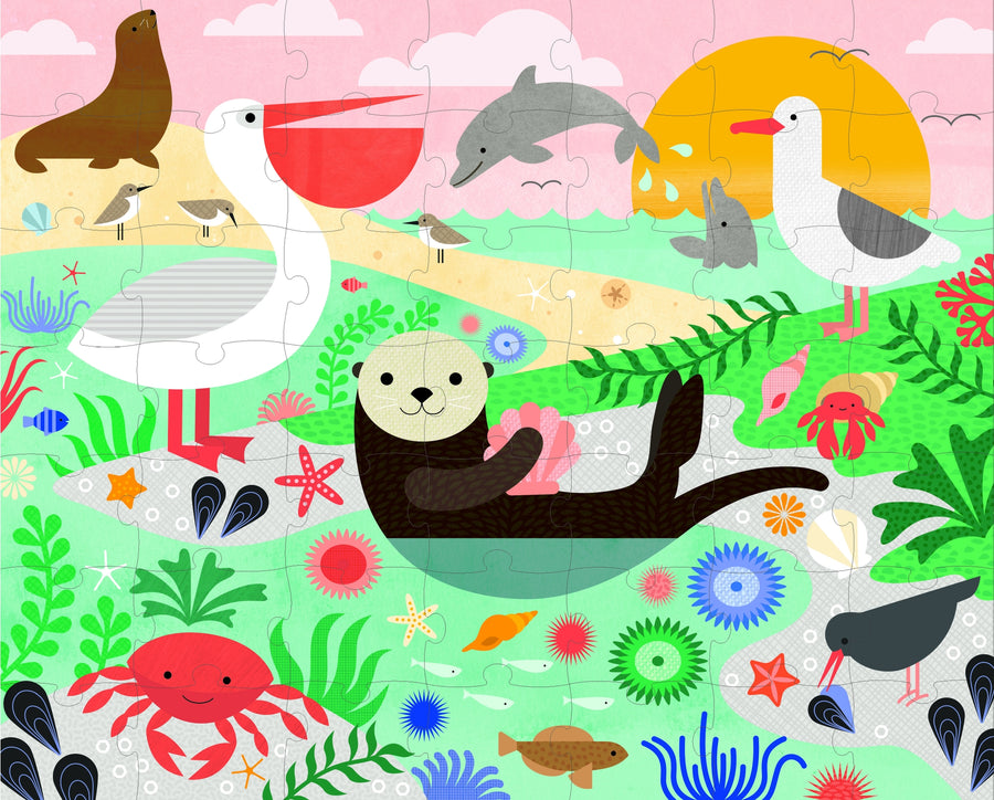 Two Sided On-The-Go Puzzle - Under The Sea