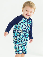 Fish Friends Long Sleeve Sunsuit