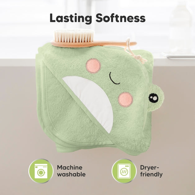 Cuddle Baby Hooded Towel - Frog