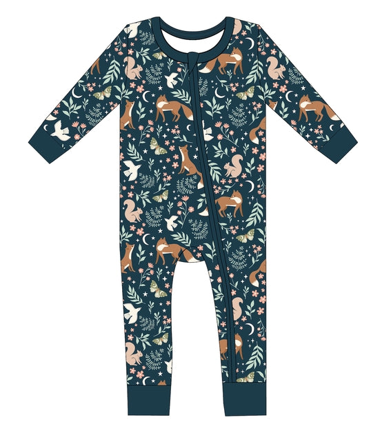 Bamboo Convertible Footie - Woodland - Alice