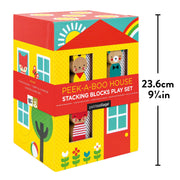 Peek-a-Boo House- Stacking Blocks Play Set