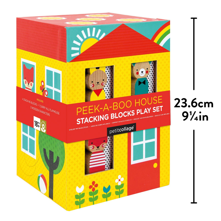 Peek-a-Boo House- Stacking Blocks Play Set