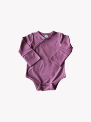 Shoulder Snap Long Sleeve Onesie - Grapeade