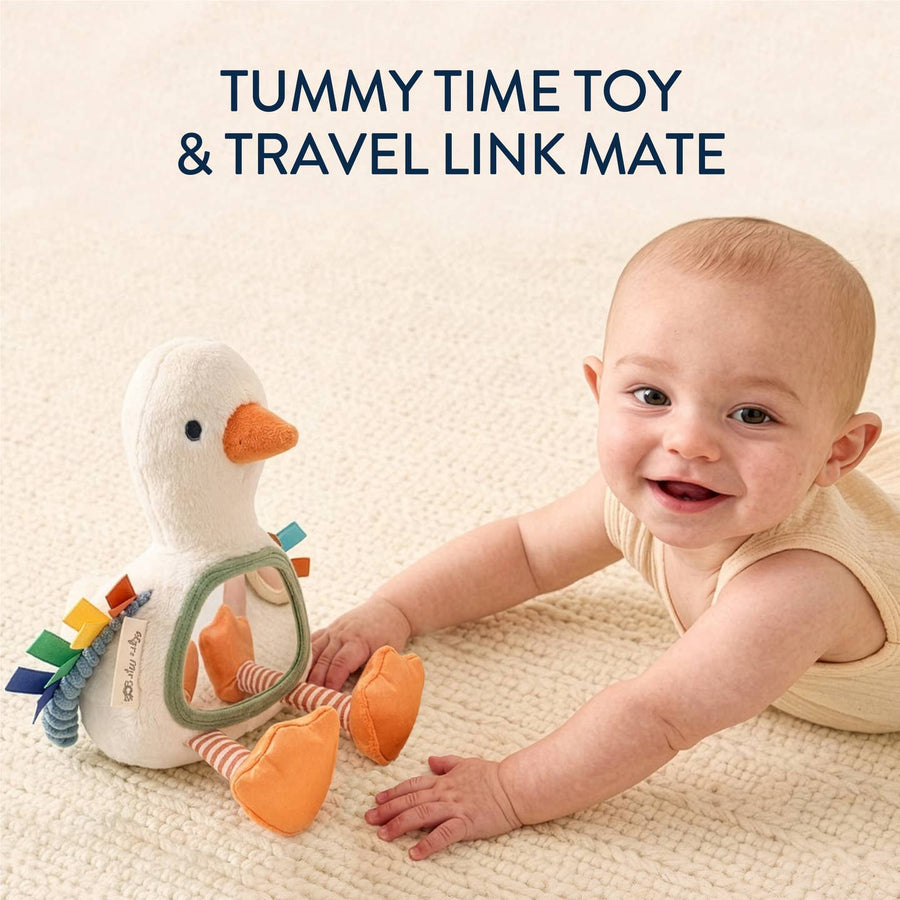 Itzy Bitzy Sensory Tummy Time Mirror - Goose