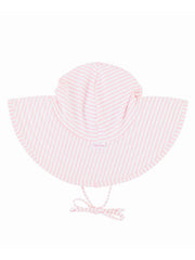 Pink Seersucker Swim Hat