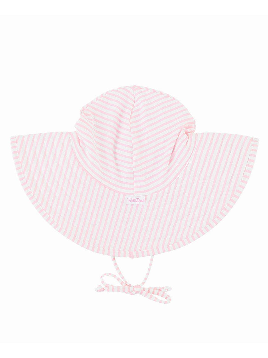 Pink Seersucker Swim Hat