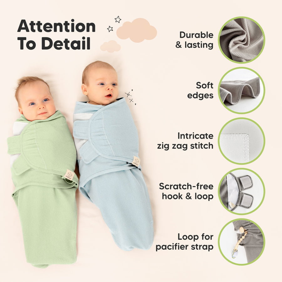 SOOTHE Swaddle Wraps - 3-Pack (Ripple)
