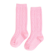 Cable Knit Knee High Socks - Various Colors and Sizes