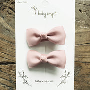 Diya Ribbon Bow Pigtail Hair Clips - Various Colors