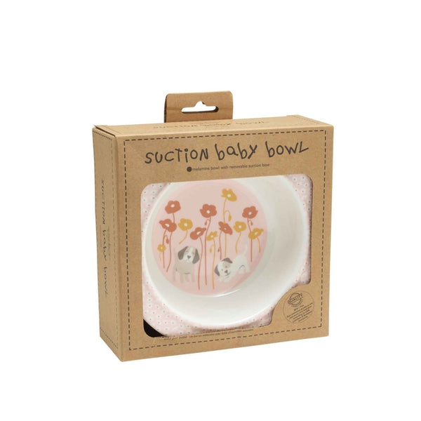 Suction Baby Bowl - Puppies & Poppies
