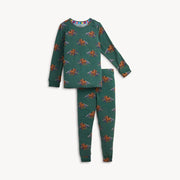 Modal Magnetic Long Sleeve Toddler Pajamas - Bison