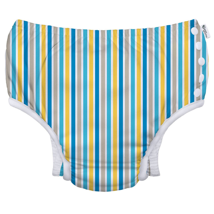 Eco Snap Swim Diaper  - Multicolor Stripes