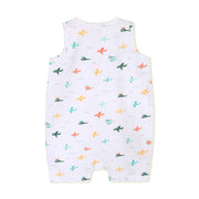 Organic Muslin Baby Romper  - Planes