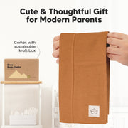 Organic 6 Pack Shea Burp Cloths - Terracotta