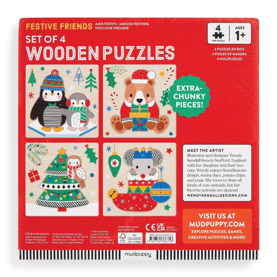 Wooden Puzzles - Festive Friends