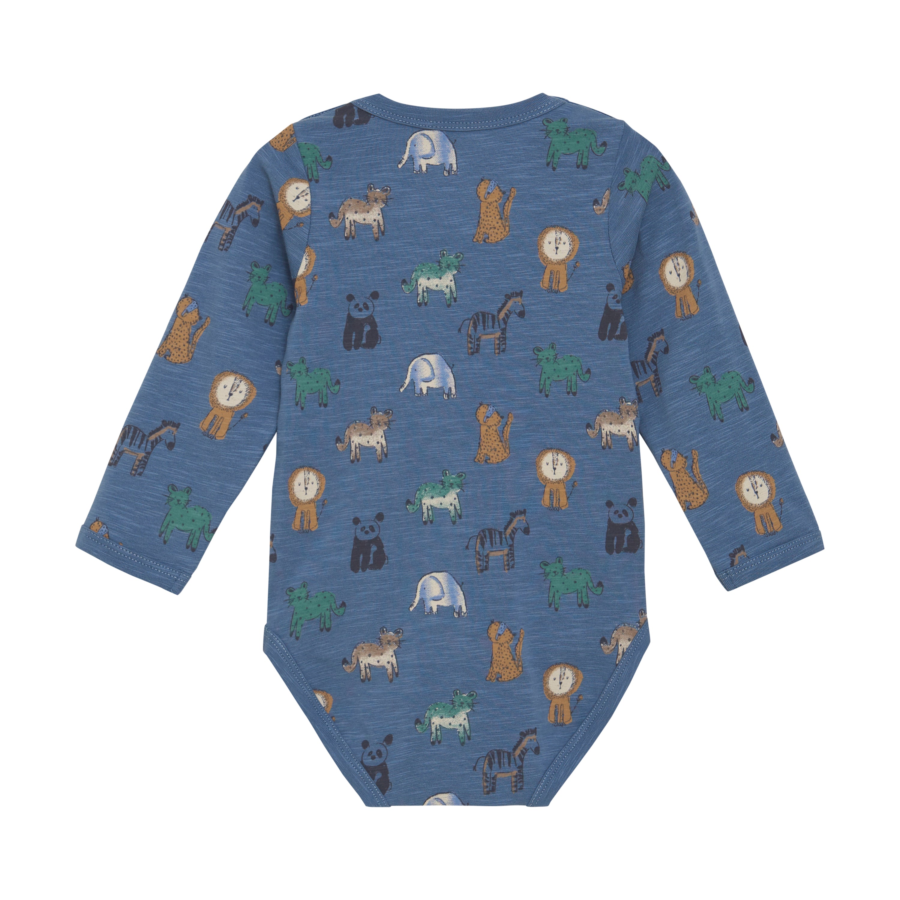 Long Sleeve Bodysuit - China Blue Jungle