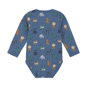 Long Sleeve Bodysuit - China Blue Jungle