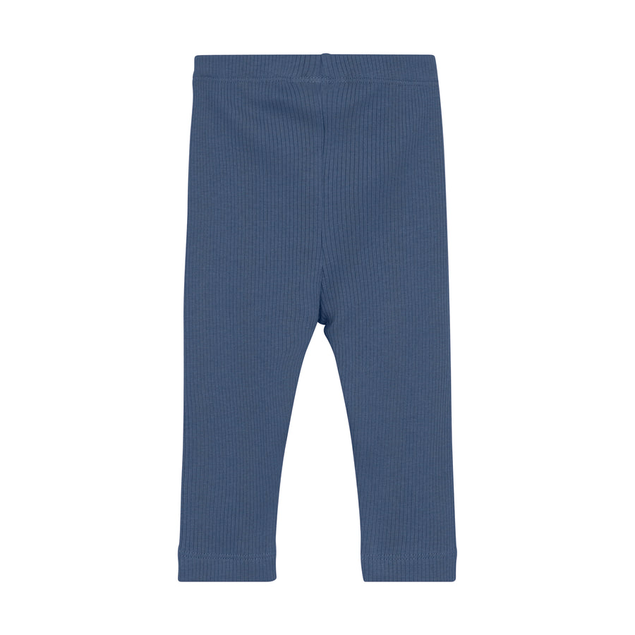 Ribbed Leggings - China Blue