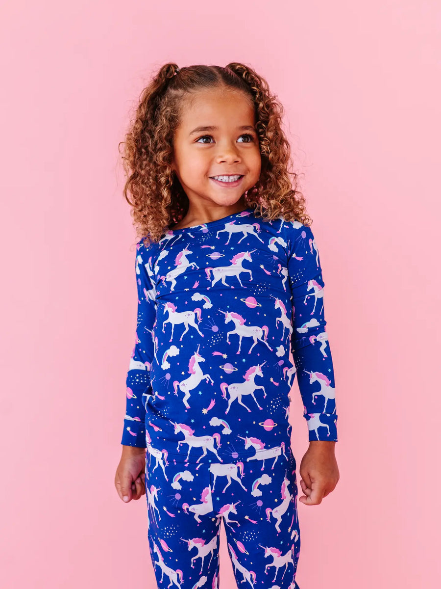 Two Piece Pajama Set - Cosmic Unicorn
