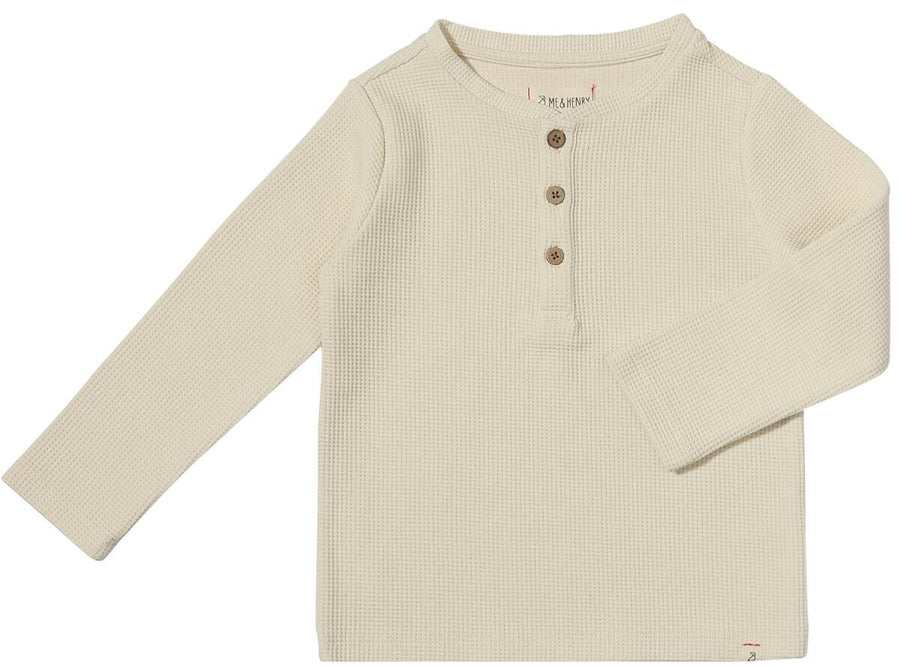 Harvard Henley - Cream Waffle