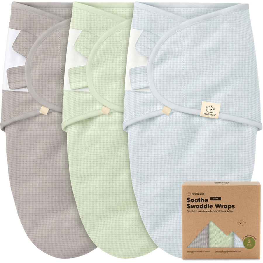 SOOTHE Swaddle Wraps - 3-Pack (Ripple)