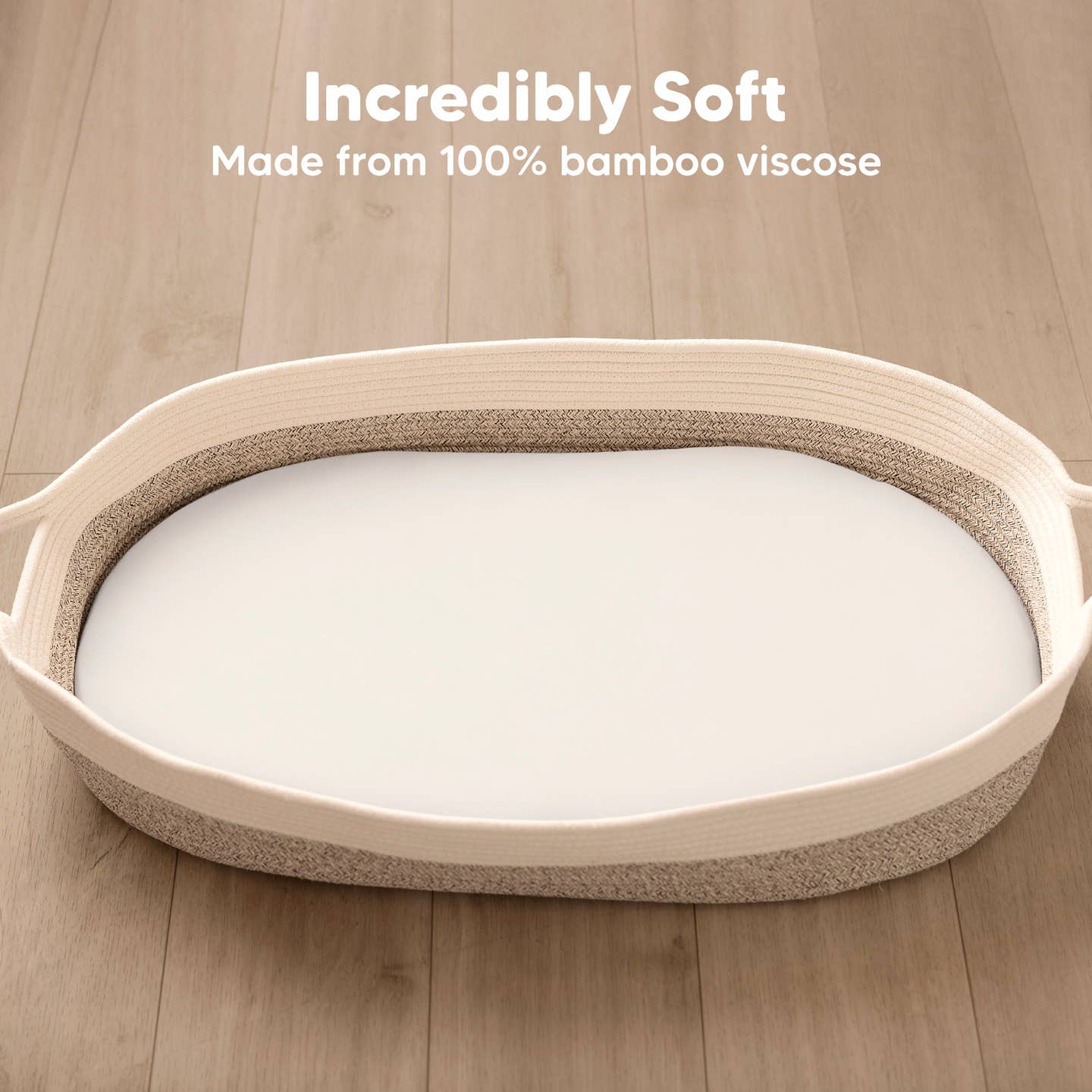 Isla Bassinet Mattress Sheets - Soft White