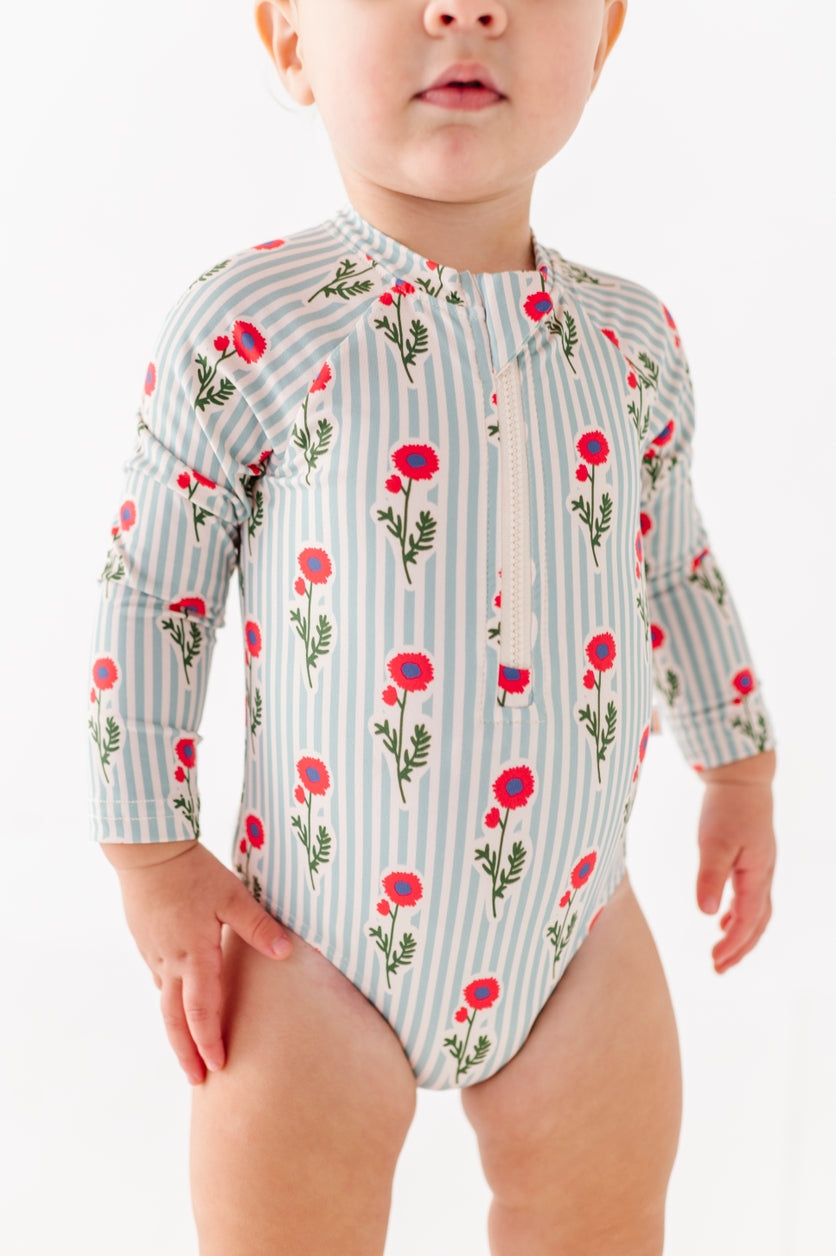 Rash Guard Swimsuit - Seaside Blooms
