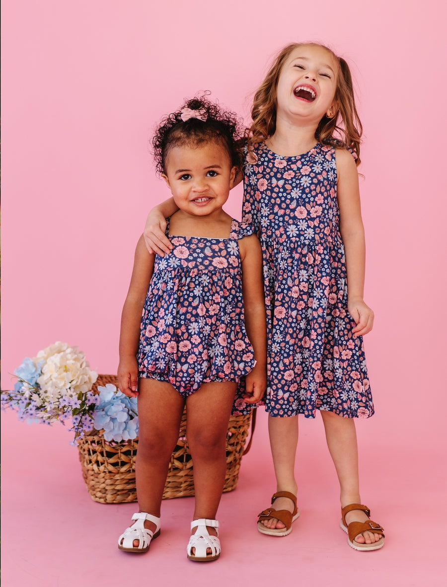 Baby Bamboo Bubble Romper - Mae