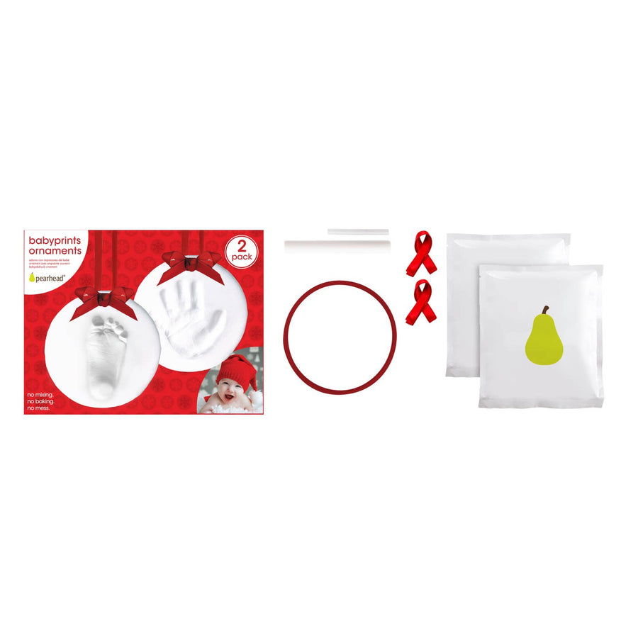 Babyprints Christmas Diy Keepsake Ornament, Set of 2