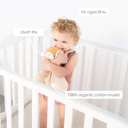Organic Cotton Fox Snuggle Lovey Blanket