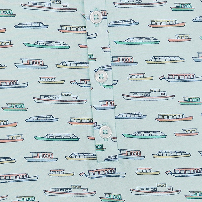 Henley Romper - River Cruise on Aqua