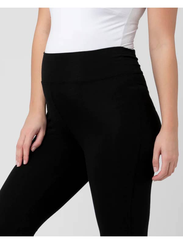Organic Jersey Flare Pant - Black