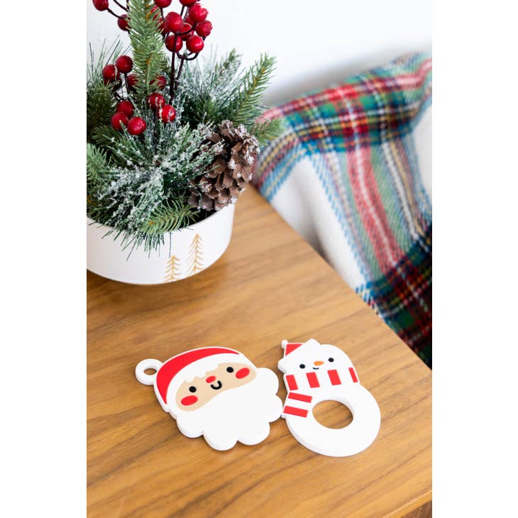 Silicone Christmas Teether - Holiday Snowman