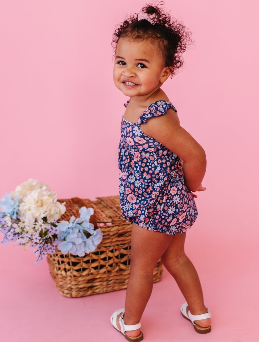 Baby Bamboo Bubble Romper - Mae