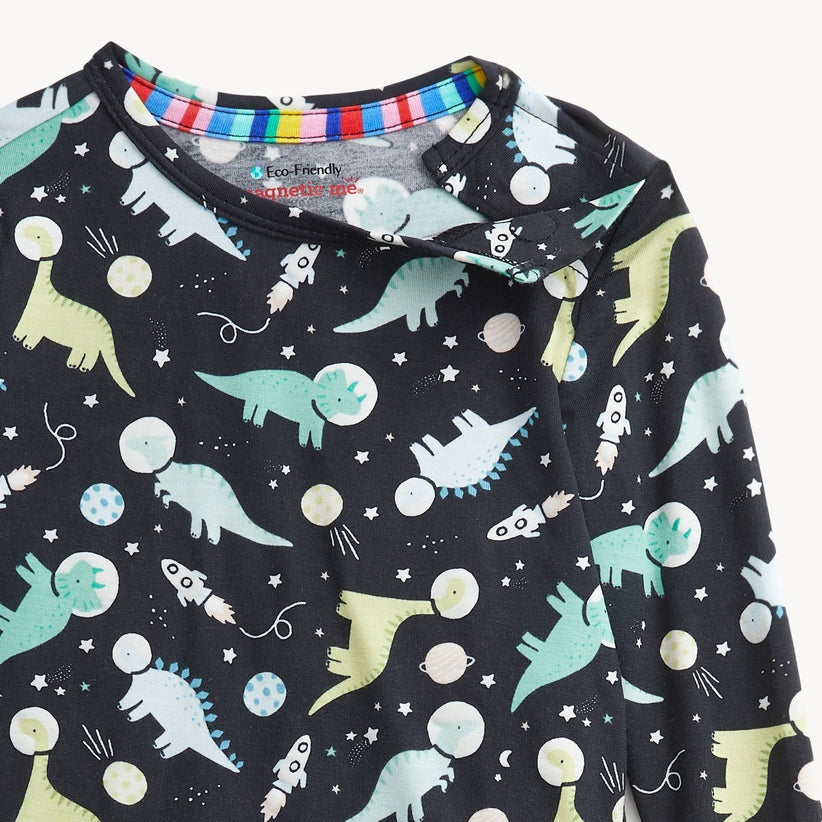 Modal Magnetic Long Sleeve Toddler Pajamas - Astroceratops