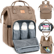 Original Diaper Backpack with Changing Pad - Coffee Brown