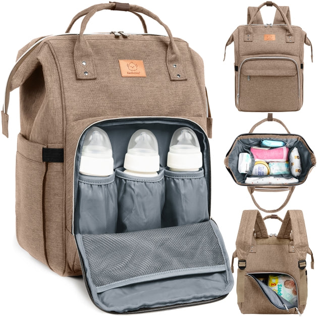Original Diaper Backpack with Changing Pad - Coffee Brown