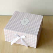 Gift Box - Pink Gingham Bunny
