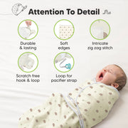 SOOTHE Swaddle Wraps - 3-Pack (Nibbles/Bruce)