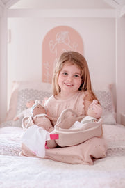 Organic Knit Carry Cot with Doll - Remi